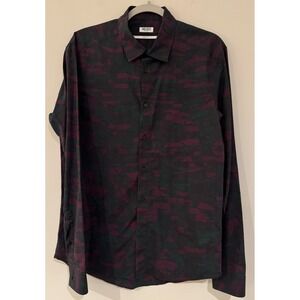 Kenzo Paris Slim Fit Abstract Print Button Up Shirt‎ Men Size 41 16